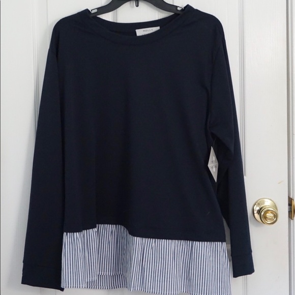 MAKE ME AN OFFER! Blue sweater with stripes. - Picture 1 of 2